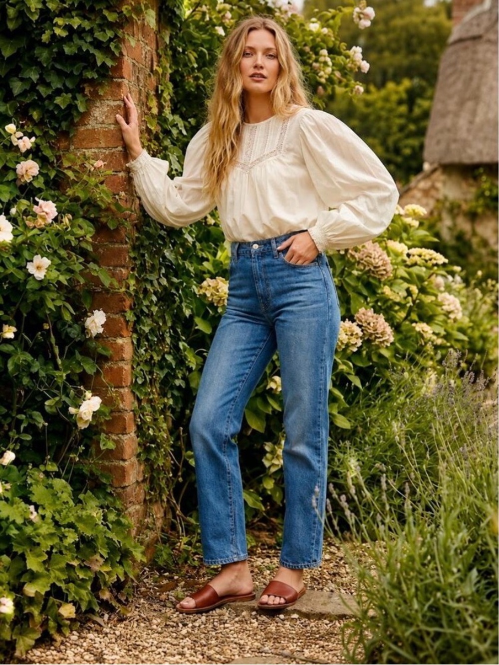 DÔEN Diana Classic Blue Denim Jeans — Size 31